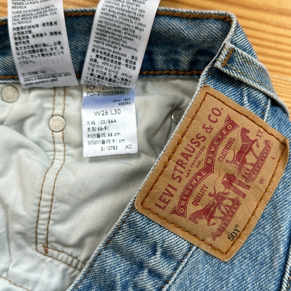 LEVI 501 straight leg jeans | size 26 - Picture 5 of 6